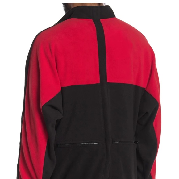 NEW OVADIA AND SONS Polar Fleece Quarter-zip Pullover In RED/BLACK SIZE 2XL NWT - Picture 4 of 5